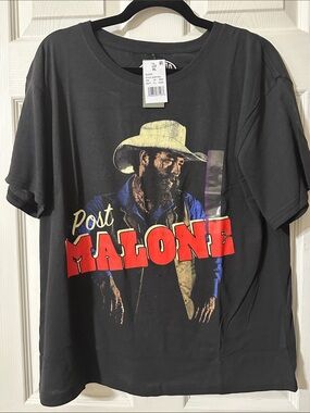 Post Malone Kids' Graphic Tee - Black with Red Lettering